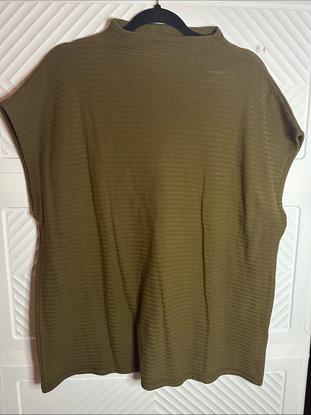 Madewell Olive Green Ribbed Sleeveless Tank